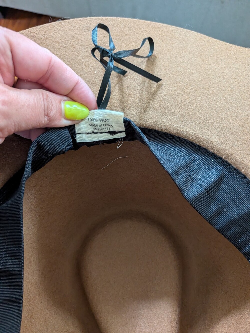 Macchia di Ruggine Wool Rancher Hat Camel Western Concho Wide Brim Fedora NWOT - Picture 6 of 6